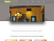 Tablet Screenshot of meyerpaintingco.com